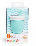 Munchkin Canuta Cest Silicone din silicon cu pai 118ml 6L+ mint