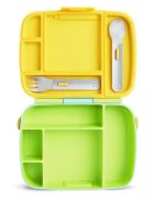 Munchkin Cutie Bento Lunch cu ustensile din inox 18L+ green