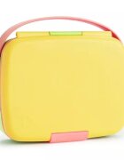 Munchkin Cutie Bento Lunch cu ustensile din inox 18L+ yellow