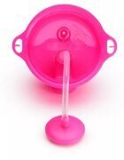 Munchkin Set 2 cani Any Angle Click Lock cu pai flexibil 296ml 12L+ pink