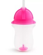 Munchkin Set 2 cani Any Angle Click Lock cu pai flexibil 296ml 12L+ pink
