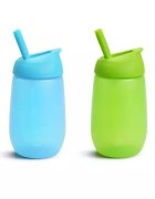 Munchkin Set 2 cani Simple Clean cu pai 296ml 12L+ bluegreen
