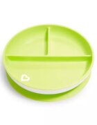 Munchkin Set 2 farfurii compartimentate Stay Put cu ventuza 6L+ bluegreen