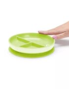 Munchkin Set 2 farfurii compartimentate Stay Put cu ventuza 6L+ bluegreen