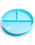 Munchkin Set 2 farfurii compartimentate Stay Put cu ventuza 6L+ bluegreen