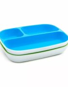 Munchkin Set 2 farfurii Splash compartimentata 6L+ bluegreen