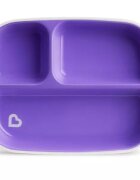 Munchkin Set 2 farfurii Splash compartimentata 6L+ pinkpurple