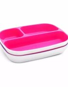 Munchkin Set 2 farfurii Splash compartimentata 6L+ pinkpurple