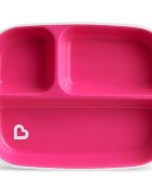 Munchkin Set 2 farfurii Splash compartimentata 6L+ pinkpurple