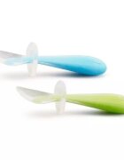 Munchkin Set 2 lingurite pentru bebelusi Gentle Scoop 6L+ bluegreen