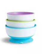 Munchkin Set 3 boluri Stay Put cu ventuza dimensiuni variate 6L+