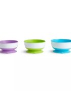 Munchkin Set 3 boluri Stay Put cu ventuza dimensiuni variate 6L+