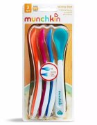 Munchkin Set 4 lingurite pentru bebelusi White Hot cu senzor de temperatura 4L+