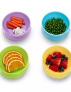 Munchkin Set de masa Love-A-Bowls 4 boluri cu capac + 2 lingurite 4L+