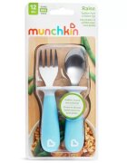 Munchkin Set furculita si lingurita pentru copii Raise 12L+ light blue