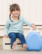 My Carry Potty Olita portabila cu capac si maner Bleu pastel