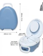 My Carry Potty Olita portabila cu capac si maner Bleu pastel