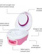 My Carry Potty Olita portabila cu capac si maner Dragon roz