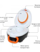 My Carry Potty Olita portabila cu capac si maner Pinguin
