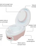 My Carry Potty Olita portabila cu capac si maner Roz pal