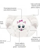 My Carry Potty Set de 3 chilotei de antrenament la olita My Little Training Pants 3-4 ani Pisica