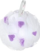 MyCosmetics Burete de baie plasa cu insertii colorate 47g