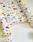 MYKIDS Babynest Plush 0119 Cars Yellow