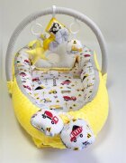 MYKIDS Babynest Plush 0119 Cars Yellow