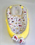 MYKIDS Babynest Plush 0119 Cars Yellow