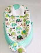 MYKIDS Babynest Plush 0154 Elephant Blue