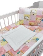 MYKIDS Lenjerie Mini Patratel multicolor girl 4 piese 120x60