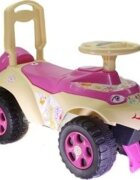 MYKIDS Masinuta fara pedale Ride-On Music 0142R12 Milk Pink cu sunete si greutate maxima admisa de 30 kg