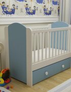 MYKIDS Mobilier camera copii si bebelusi Lucky alb-albastru
