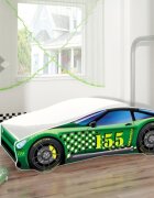 MYKIDS Pat Tineret Race Car 04 Green 160x80