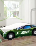 MYKIDS Pat Tineret Race Car 07 Army 140x70