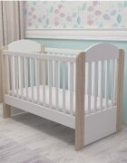 MYKIDS Patut din lemn Olivia Alb-Natur A563