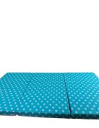 MYKIDS Saltea pliabila din spuma poliuretanica 120x60x5 cm Blue with White Stars