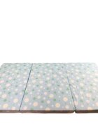MYKIDS Saltea pliabila din spuma poliuretanica 120x60x5 cm Light Blue with Dots