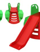 MYKIDS Tobogan cu tunel 0147013 verde rosu