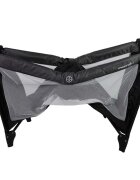 NANIA Pat de voiaj cu 2 nivele Soda grey pliere compacta robust geanta transport inclusa