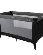 NANIA Pat de voiaj cu 2 nivele Soda grey pliere compacta robust geanta transport inclusa