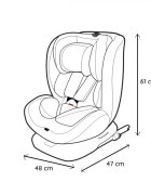 NANIA Scaun auto Dune 40-150 cm grey i-Size