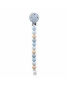 NATTOU Clema pentru suzeta cu margele 30x7x18 cm neutrualbastru