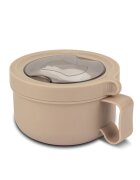NAVA Recipient rotund pentru alimente din otel inoxidabil We Care Bej 850 ml