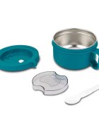 NAVA Recipient rotund pentru alimente din otel inoxidabil We Care Verde teal 850 ml