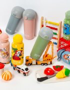 NAVA Sticla de plastic cu pai 380 ml albastru