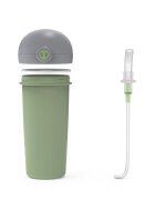 NAVA Sticla de plastic cu pai 380 ml verde