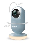 Neno Baby monitor video cu ecran mare de 5 inch Vedo Blue
