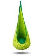 Neo Sport Hamac tip Cocoon pentru copii 140 x 55 cm Neo-Sport Cocoon Green utilizare interiorexterior capacitate maxima 80 kg husa detasabila si lavabila perna gonflabila inclusa