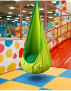 Neo Sport Hamac tip Cocoon pentru copii 140 x 55 cm Neo-Sport Cocoon Green utilizare interiorexterior capacitate maxima 80 kg husa detasabila si lavabila perna gonflabila inclusa